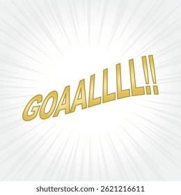 Design Goal Soccer Ball Vector