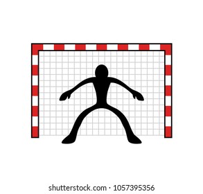 Design of goalkeeper illustration