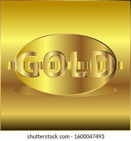 Design of gold text for website background, book cover, advertisement board, gold shop name
