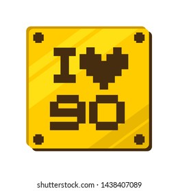 Design of golden block with message