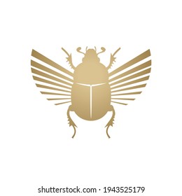 Design of golden egyptian beetle