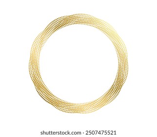 Design golden Wave Lines, spiral geometric for Jewelry, Fashion, Wedding, Beauty, Home Decor business. Icon, Logo, and Background made of Circular Dots, Lines, and Spirals. Branding Frame border