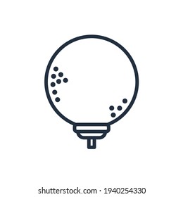 The design of the golf sport outline icon vector illustration, this vector is suitable for icons, logos, illustrations, stickers, books, covers, etc.