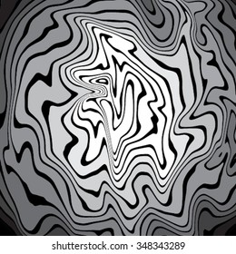 Design gradient convex textured background. Abstract lines distortion backdrop. Vector-art illustration. 