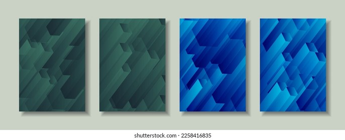 Gradiente de diseño estilo de portada moderno y color de moda del póster de fondo