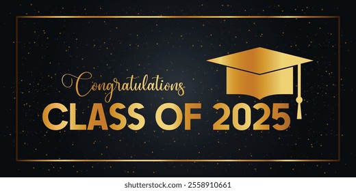  design for graduation ceremony. Class of 2025.