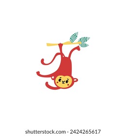 design graphic animal monkey vector
