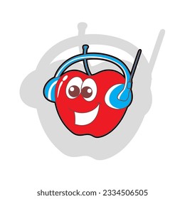 diseñar manzanas gráficas y oyentes vectoriales de música