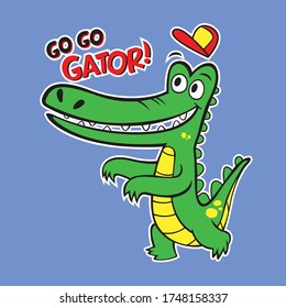 Design graphic art vector crocodile