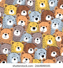 design graphic bear baground full vector