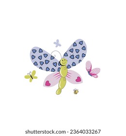design graphic  butterfly full vector art