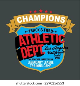 design graphic champions athletic vector