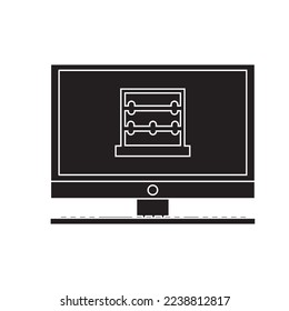 Design Graphic Computer Vector Icon Illustration
