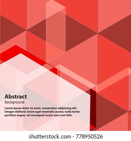 Design Graphic Concept box square Red and orange arrange Sort abstract pattern background,EPS10