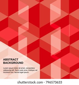 Design Graphic Concept box square Red and orange arrange Sort abstract pattern background,EPS10
