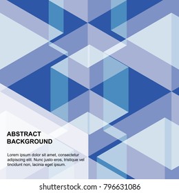 Design Graphic Concept box square cyan and blue arrange Sort abstract pattern background,EPS10