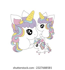 design graphic cute horse vector art