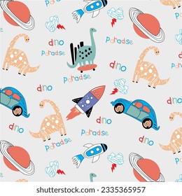 design graphic dino paradise vector