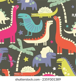 design graphic dino dino vector art