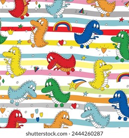 design graphic dinosaurus cute vector art