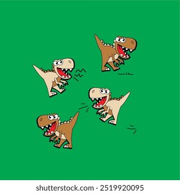 design graphic dinosaurus full baground 1  vector art