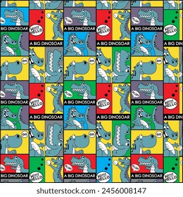design graphic dinosaurus hello vector art