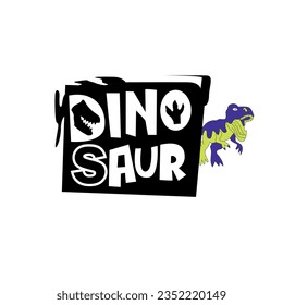 design graphic dinosaurus roar time  vector