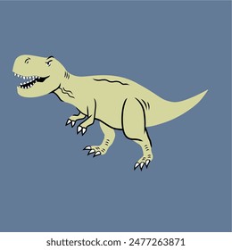 design graphic dinotyrannosaurus vector art