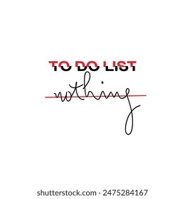 design graphic to do list nothing vector