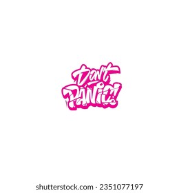 design graphic don't panic vector art