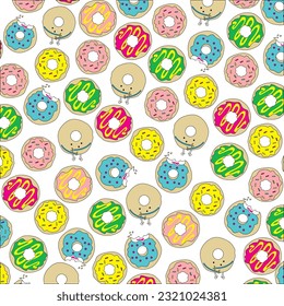 design graphic donuts vector art
