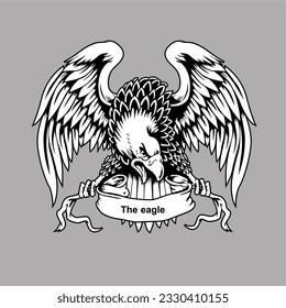design graphic the eagle vector
