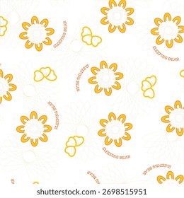 design graphic full baground bear sleeping vector