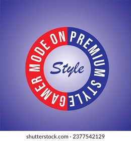 design graphic game mode on vector