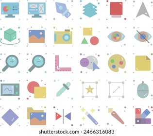 Design Graphic icon set design vector illustration stock