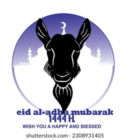 DESIGN GRAPHIC IED AL ADHA MUBAROK VECTOR ART