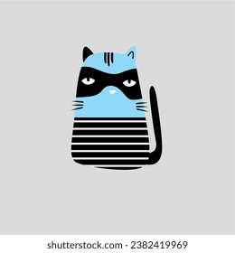 design graphic little cat vector art