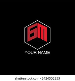 diseño gráfico logo gm vector arte