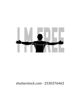 design graphic i m frre logo vector
