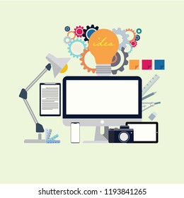Design graphic modern office for your business