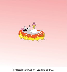 design graphic mouse enjoy vector