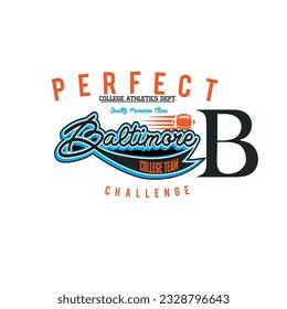 DESIGN GRAPHIC PERFECT BALTIMORE VECTOR
