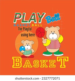 design graphic play basket ball vector