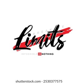 design graphic quotes limits logo vector