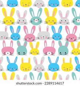 design graphic rabbit full color vector