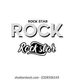 design graphic rock star vector art