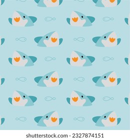 design graphic shark cute vector