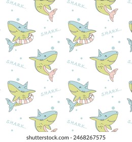 design graphic shark vector art
