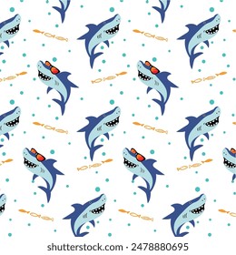 design graphic shark vector art