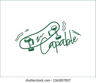 Design graphic for skateboard visual clothing
